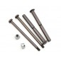 SET EJE Y KING PIN DELANTERO TLR 22 