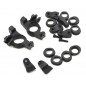CONJUNTO PORTA MANGUETA DELANTERO TLR 22 INYECCION