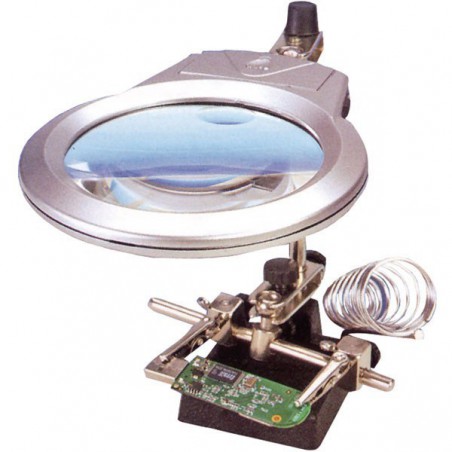 ROBOT ELECTRONICA CON LED Y SOPORTE