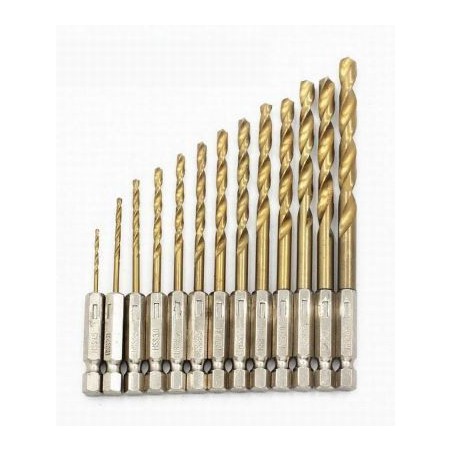 JUEGO BROCAS PARA METAL 13 UDS. 