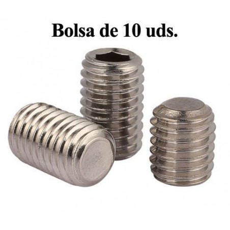 ESPARRAGOS ALLEN DIN913 M4X6MM BOLSA 10 UNIDADES