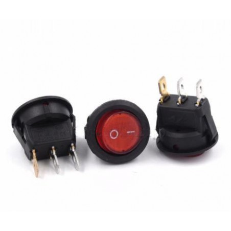 INTERRUPTOR 3 PINS LUZ ON-OFF 10A/125V  6A/250V