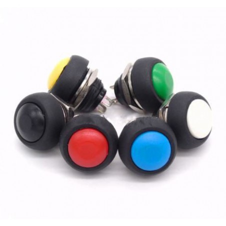 JUEGO INTERRUPTORES 12MM 12V1A 2PIN COLORES
