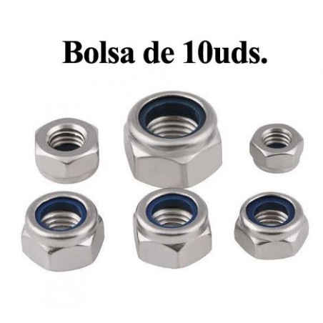 TUERCA AUTOBLOCANTE HEXG NYLON M2