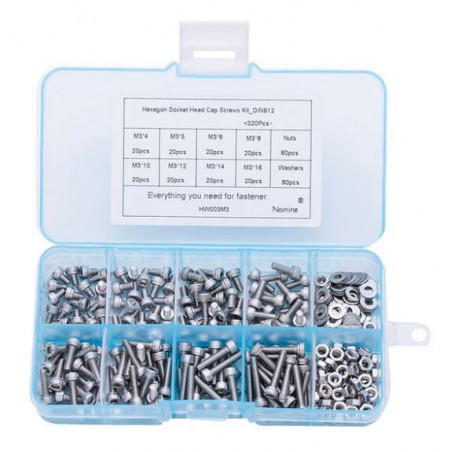 SET TORNILLERIA M3 DI912 320UDS