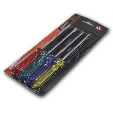 BLISTER 4 DESTORNILLADORES 18CM