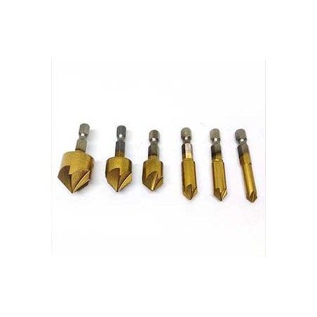 BROCAS AVELLANADORAS SET DE 6 UDS. DE 6-19mm