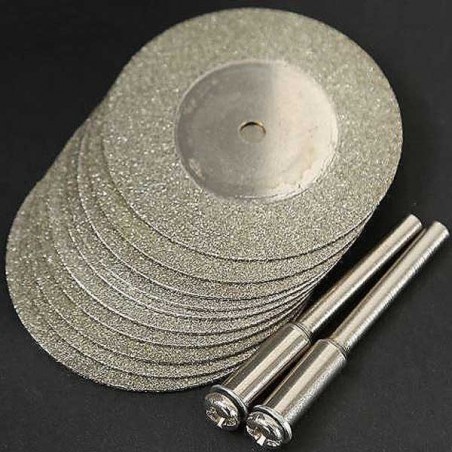 DISCO DE CORTE METAL GR DIAMANTE 35mm Y MANDRIL