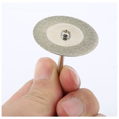 DISCO DE CORTE METAL GR DIAMANTE 35mm Y MANDRIL