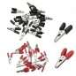 PINZAS DE COCODRILO PARA BATERIAS 2UDS-ROJO/NEGRO