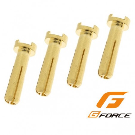 CONECTOR ORO MACHO 4MM 90º (4 PIEZAS)