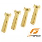 CONECTOR ORO MACHO 4MM 90º (4 PIEZAS)