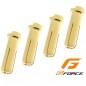 CONECTOR ORO 5MM MACHO 90º G-FORCE (4 PIEZAS) 