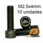 TORNILLO ALLEN M2.5X4 10 UNIDADES G-FORCE