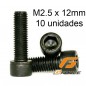 TORNILLO ALLEN M2.5X12 10 UNIDADES G-FORCE