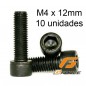 TORNILLO ALLEN M4X12 10 UDS G-FORCE