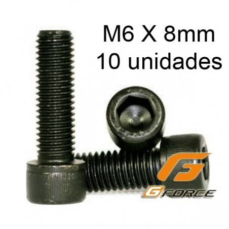 TORNILLO ALLEN M6X8 10 UNIDADES G-FORCE