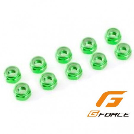 TUERCA FRENO M2 VERDE (10 UNIDADES) G-FORCE
