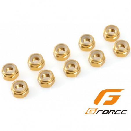 TUERCA FRENO M3 DORADO (10 UNIDADES) G-FORCE