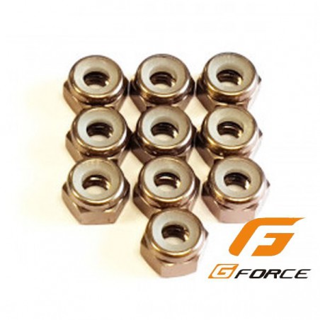 TUERCA FRENO M4 GUNMETAL (10 UNIDADES) G-FORCE