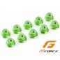 TUERCA FRENO M3 PESTAÑA VERDE 10 UNIDADES G-FORCE