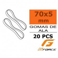 GOMAS DE ALA 70X5MM (20 UNIDADES) G-FORCE