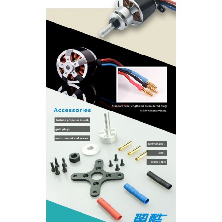 MOTOR ECO 3520C 510KV 210G DUALSKY