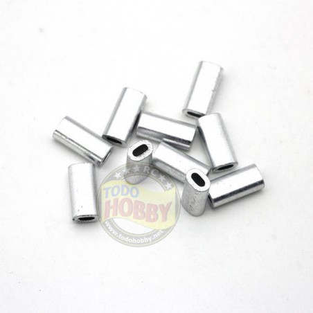 TUBO CRIMPADO ALUMINIO 1,2X2,5MM (10U)