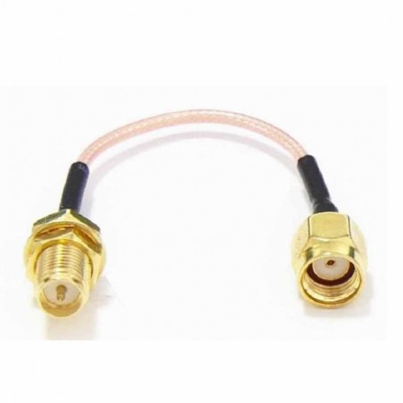 PROLONGADOR 100MM RP-SMA PLUG A RP-SMA JACK