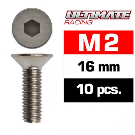 TORNILLOS M2X16MM AVELLANADO ALLEN (10 UNDS)