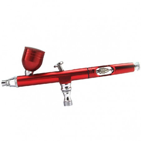 AEROGRAFO 0.3MM 7CC ROJO