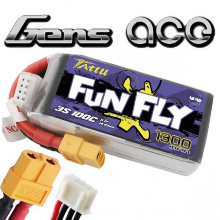 BATERIA LIPO 11.1V 1300MAH 100C FUNFLY GENS ACE