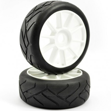RUEDA COMPLETA 1/8 MONTADA ASFALTO GRID FASTRAX