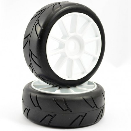 RUEDA COMPLETA 1/8 MONTADA ASFALTO HAWK FASTRAX