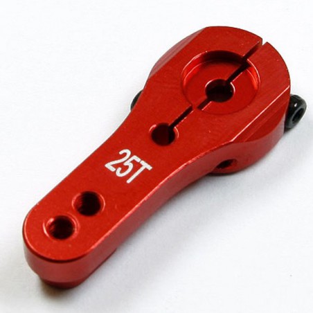 BRAZO SERVO ALUMINIO 35,6MM FUTABA 25T ROJO