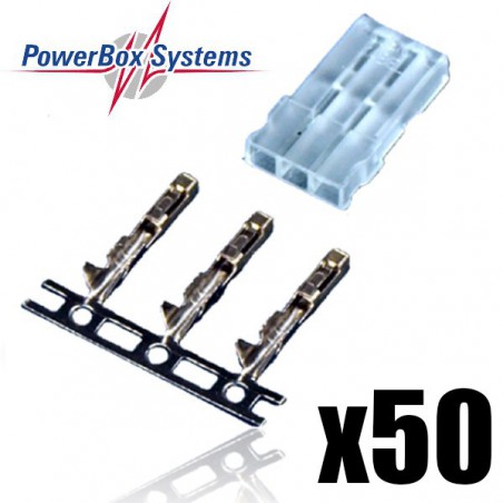 CONECTOR JR MACHO 50 UNIDADES POWERBOX