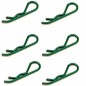 CLIPS CARROCERIA 1/8 VERDE (6 UNIDADES) FASTRAX