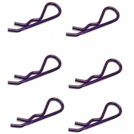 CLIPS CARROCERIA 1/8 MORADO (6 UNIDADES) FASTRAX