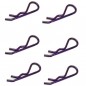 CLIPS CARROCERIA 1/8 MORADO (6 UNIDADES) FASTRAX
