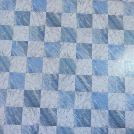 ZZ SUELO MARMOL (imit,) BLANCO/ AZUL 33 X 33CM