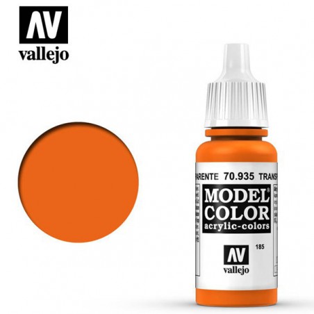 PINTURA VALLEJO NARANJA TRANSPARENTE 17ML  185