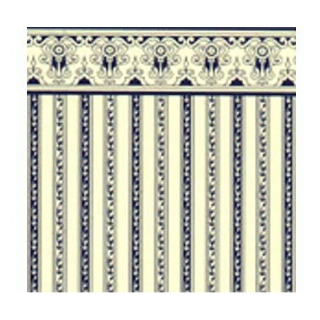 ZZ PAPEL PARED REGENCY STRIPE AZUL (6) V.U.