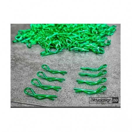 CLIPS CARROCERIA VERDE (8 UNIDADES)