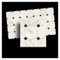 ZZ SUELO MARMOL (imit.) BL/ROMBO NEGRO 33 X 33CM
