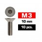 TORNILLO M3X10 ALLEN AVELLANADO ULTIMATE (10 UNDS)