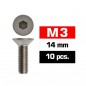 TORNILLO M3X14 ALLEN AVELLANADO ULTIMATE (10 UNDS)