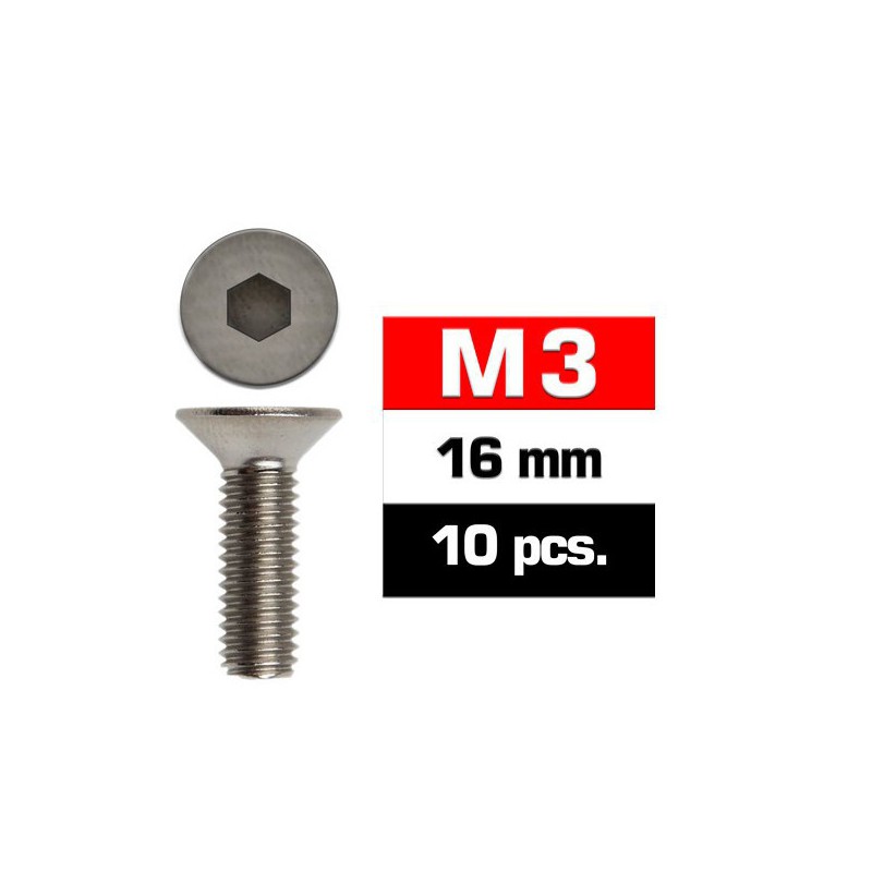 Tornillo Allen M4 x 16 mm INOX cabeza cilindrica