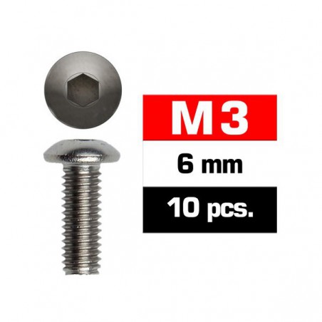 TORNILLOS M3X6MM BOTON (10)