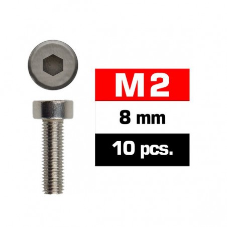 TORNILLOS M2X8MM CILINDRICO (10 unidades)