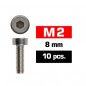 TORNILLO ALLEN CILINDRICO INOXIDABLE M2X8 ULTIMATE (10 UNIDADES)